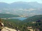 Embalse de Lajarosa en una vista desde la base de la Cruz